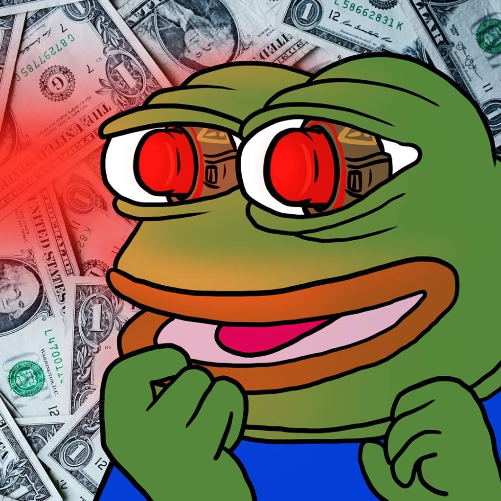 Pepe with money