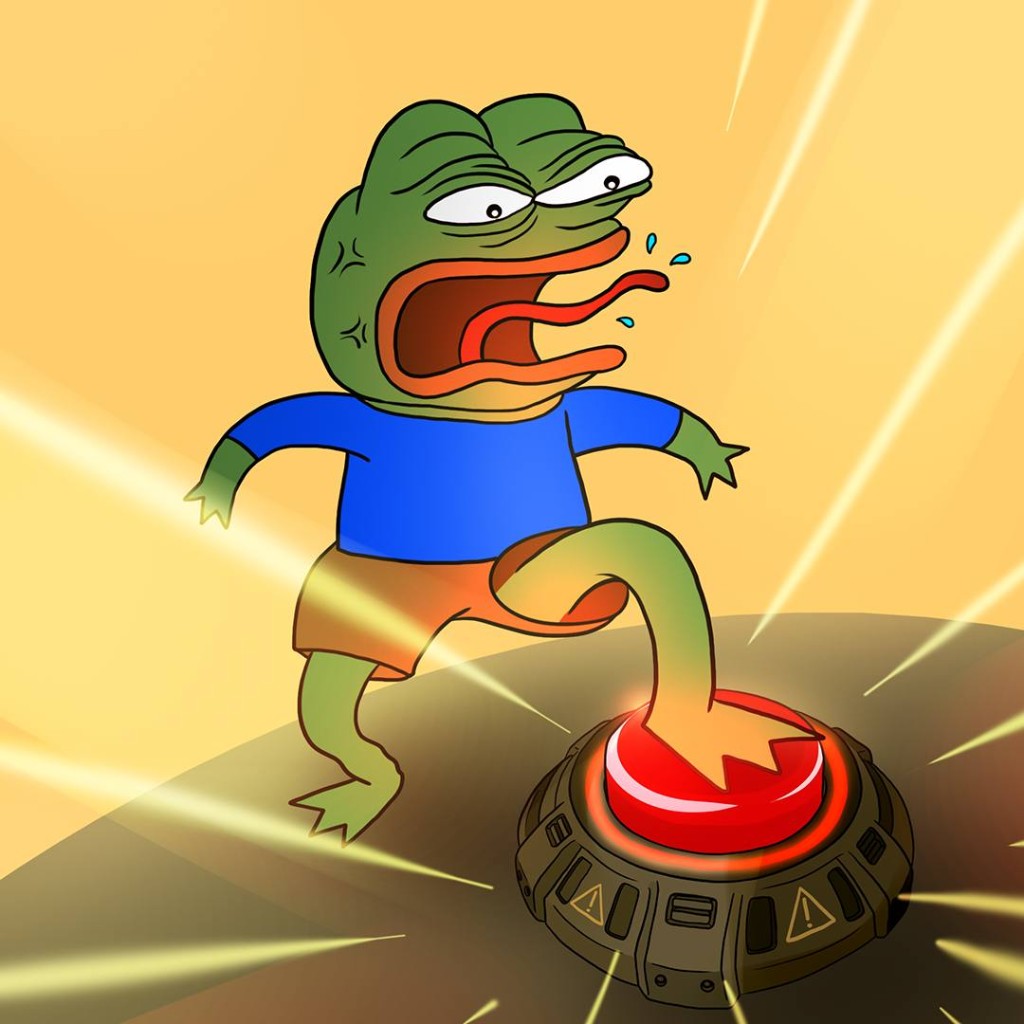 Pepe stepping on landmine